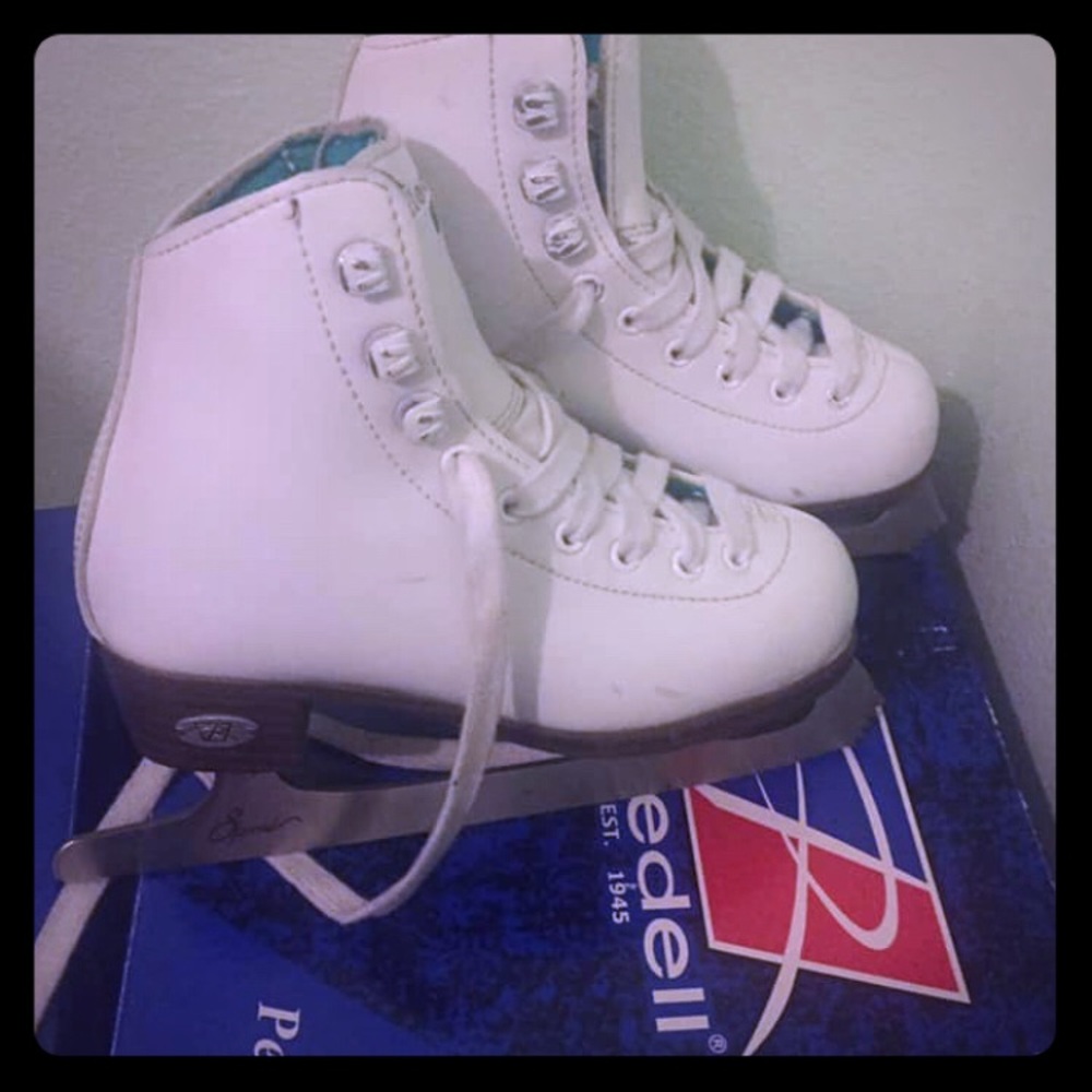 Girl Figure skating skates